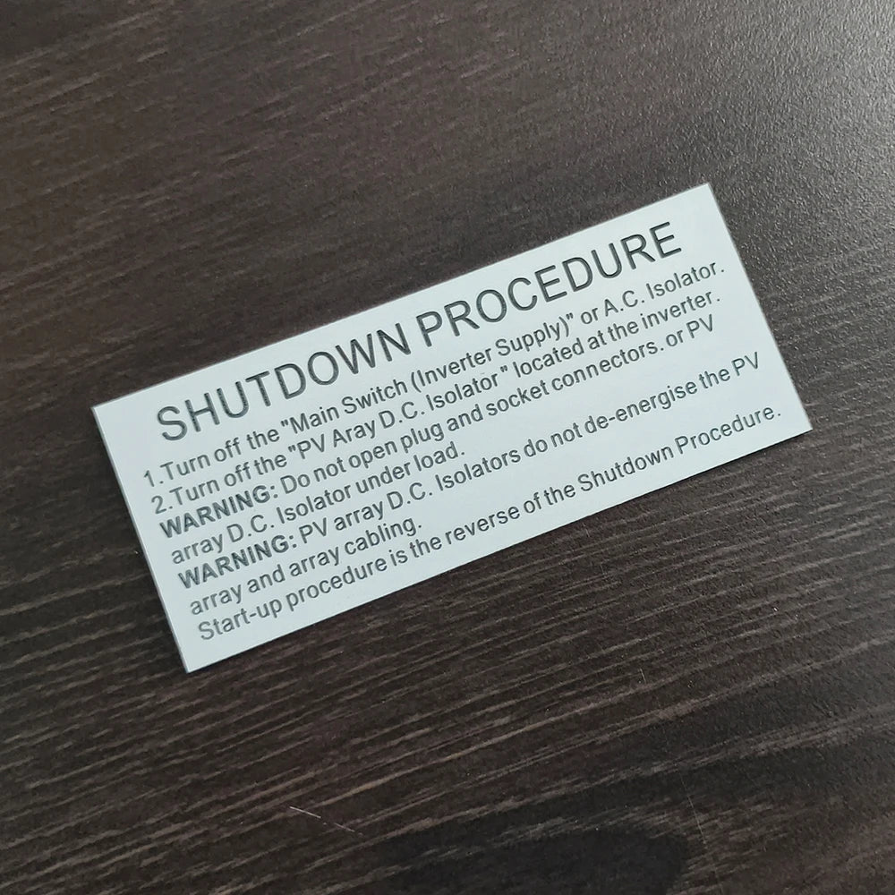 Custom Industrial Hang Tag for Wire Valve TrafoLyte Electrical Plastic Labeling Shrink Self-Adhesive Barcode Laser Engraved Tag