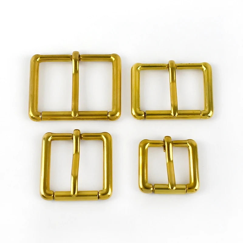 Meetee YK083 20/25/32/38mm Fashion Belt Hardware Accessories Bag Strap Adjustment Hook Brass Roller Pin Buckle