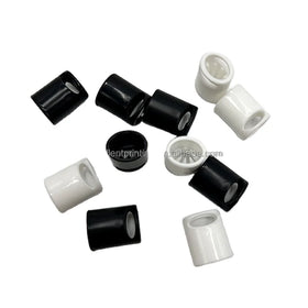 One Time Use Black White Barrel Locking Clasp Plastic Slide Buckle Lock for Party Event Bracelets Wristband Lock