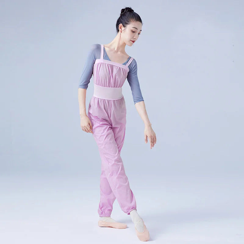 Teen Girls Women Ballet Ripstop Pants Lightweight Intensity Perspiration Trousers for Dance