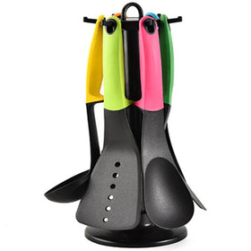 Hot Selling Home Kitchen Nylon PP+TPR Cooking Utensil Set 1pc Silicone Handle Dishwasher/Microwave/Oven Safe Freezer Stove Safe