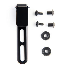 Stainless Steel Slim 3.3 Belt- Less Carry Solution Loop Clip Buckle Clamp for Sheath Holster Molle Pouch With Chicago Screw