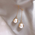 Celebrity Temperament Earrings Long Tassel Pearl Earring for Women
