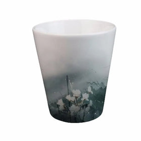 SIXFAR Premium 12oz Cone-Shaped Sublimation Ceramic Flower Pot for Personalized Customizable Sublimation Flower Pot