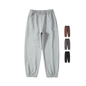 Spot Wholesale High Quality Plain Casual Mid Waist Sports Fluffy Cotton Elastic Ankle Jogging Sweatpants Sport Trouser