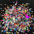 Non-toxic Multi Color Mix Shape Glitter Craft PET Material 1/128"-1/1000" Size KC Brand in Stocks