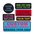 Customizable Tactical Buckle Patch with Hook and Loop Back Various Embroidered Name and Alphabet Heart Shapes Patches