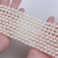 Wholesale Jewelry Making Beaded Strands 5.5-6mm Natural White Freshwater Pearl Rice Beads