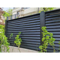 Modern Aluminum Horizontal Slat Privacy Fence for Garden