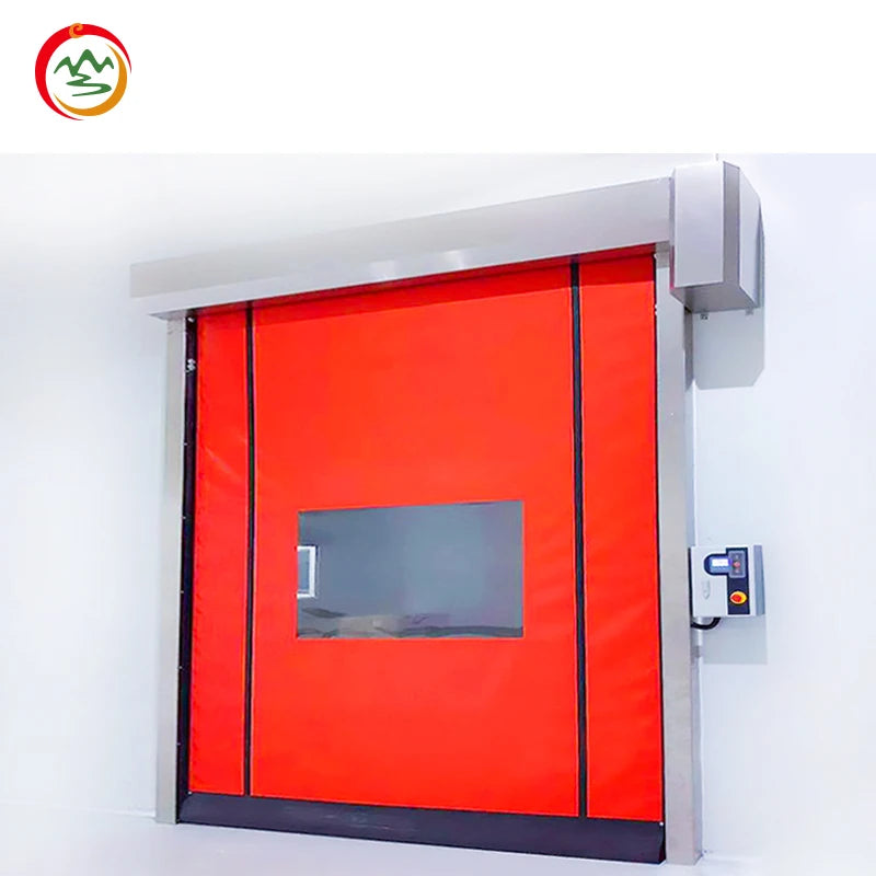 Modern Design Automatic Industrial PVC Fast Door Self Repairable Soft Curtain Roll Exterior Steel Polymer Clean Windproof