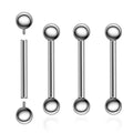 Gaby G23 Titanium Piercing Tongue Nipple Ring Crystal Internal Threaded Cartilage Earrings Ear Studs Body Jewelry