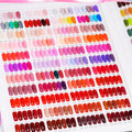 Professional High-End Acrylic Nail Sample Display Card  528 Color Nail Oil Gel Chart for Nail Polishing Tools & Book
