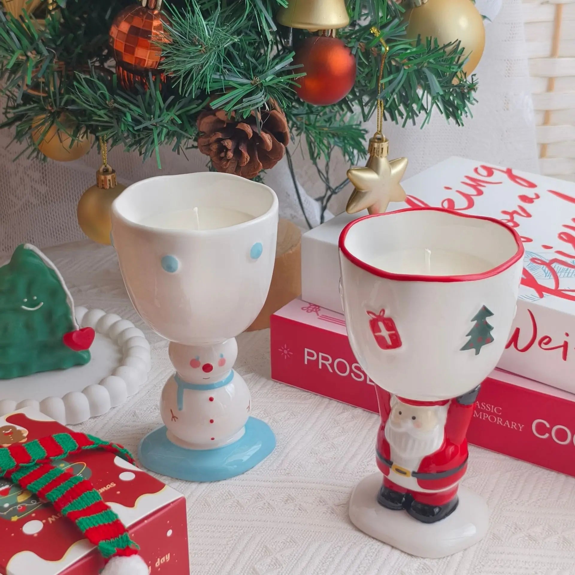 Christmas Christmas Aromatherapy Candle Gift Box Cute Hand Gift Niche High Sense Birthday Gift Candle