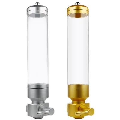 Dry-Food Dispenser Coffee Bean Silos Container Stand Tea Leaves Canister Suspension Wall-mounted Sealed Jar Acrylic 1800g
