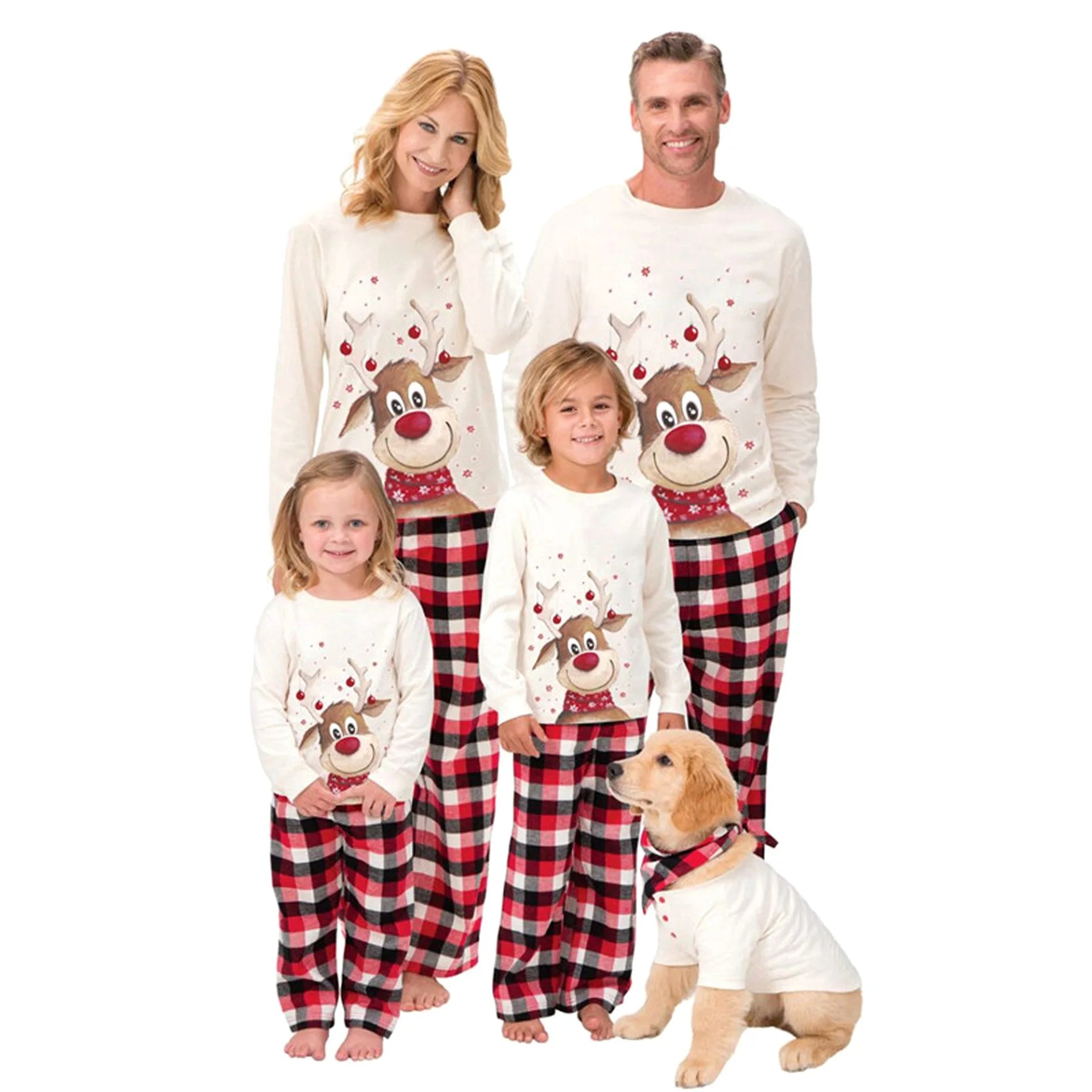 Wholesale Kids Sleepwear Parent-child Suit Christmas Pajamas Sets Home Wear Dog Wear Family Matching Clothing
