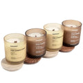 Luxury Flat Mirror Lid Glass Jars with Custom Logo Luxury Empty Scented Soy Candles Private Label