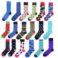 Wholesale Unisex Casual Cotton Crew Socks Funky Novelty French Bulldog Rainbow Patterned for Men Women Unisex for Autumn Season