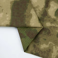 Breathable TC Waterproof Tear Resistant Green Ruin Camouflage Ripstop Fabric