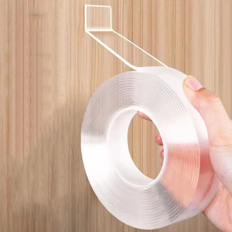 Heavy Duty Double Sided Clear Tough Sticky Adhesive Mounting Tape Multipurpose Removable Picture Hanging Strips Plastic Bathroom