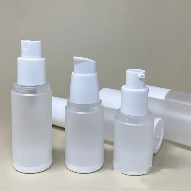 15ml 20ml 30ml 80ml 100ml Empty pp cylinder clear Frosted Empty Lotion Pump Bottle Cosmetic Packaging Eye Serum Airless Bottle