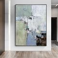 JZ Arts 100% Hand-painted Modern Living Room Sofa Wall Art Abstract Landscape Large Size Oil Paintings on Canvas