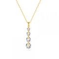 Summer Jewellery Fashion Women Joyas Mujer Accesorios Long Gold Dainty Cubic Zirconia Necklace