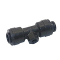 Garden Irrigation 6mm Slide Lock Plastic Low Pressure Atomizing Quick Nozzle 1/4 Inch Tee Connector With Push Lock