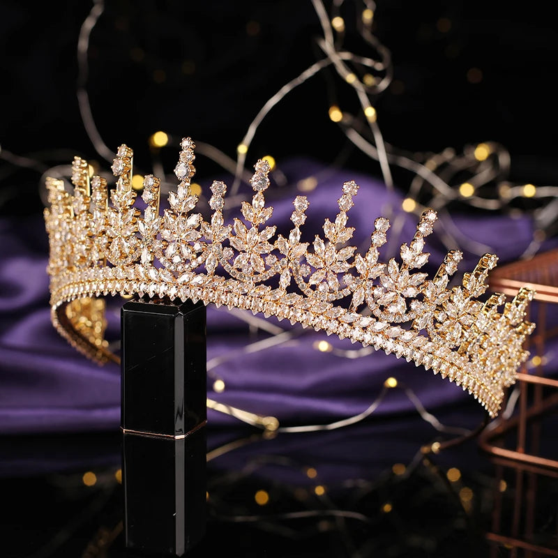 Classic Tiara Fashionable Design CZ Bridal Hair Accessories Anniversary Wedding Party Crowns for Women BC6431 Corona Princesa