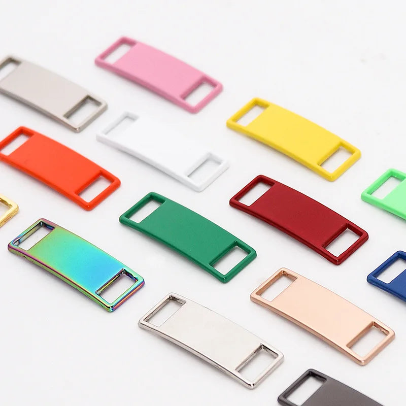 Universal Blank Design Metal Printed Eco-Friendly Shoelace Buckles