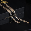 Hot Sale Men's 18k Gold Plated Geometric Body Chain Generous Alloy Jewelry for Wedding Engagement or Party Gift Idea