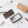 Beech Black Walnut Rectangle Small Wooden Jewelry Magnetic Inlay Wood Gift Perfume Small Wooden Jewel Box