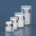 15g 30g 50g 100g Plastic Silver Pearl Acrylic Empty Airless Emulsion Pump Bottle Vacuum Emulsion Facial Cream Jar