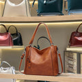2025 New Spring Fashion Handheld Hobo Bag Zipper Soft Leather Crossbody Large-Capacity  Waterproof  for Women
