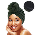 African Pattern Double Layer Knotted Head Wraps for Women Satin Lined Pre-Knotted Beanie Hair Covers Turban