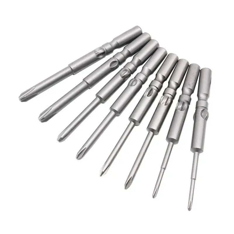 Industrial Grade S2 Magnetic Slotted Electric Screwdriver Bits Plastic Handle OEM Customizable 800/801/802 Batch Head Flat Head