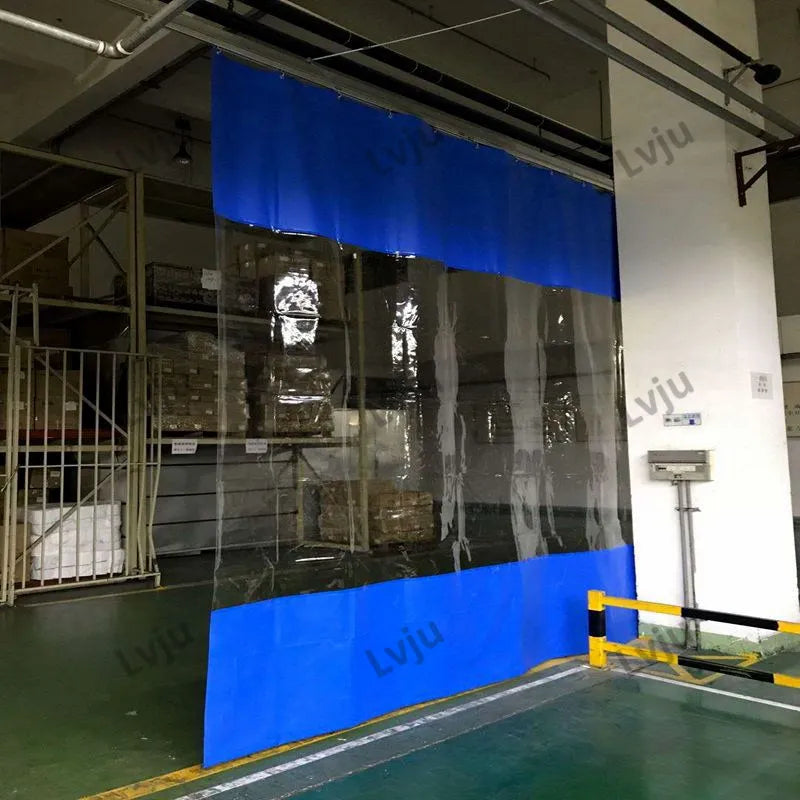 Noise Reduction Temporary Warehouse/Workshop PVC Strip Industrial Side Curtains Wall Divider Room Curtains