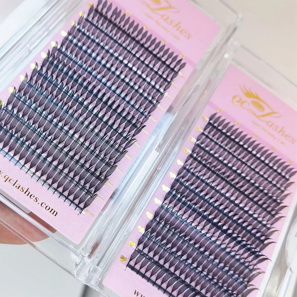 Custom New Trend Premade Fan Lash Extensions Spire Shape Lashes 0.07 Anime Eyelash Extensions C/D Curl Spire Anime Lashes
