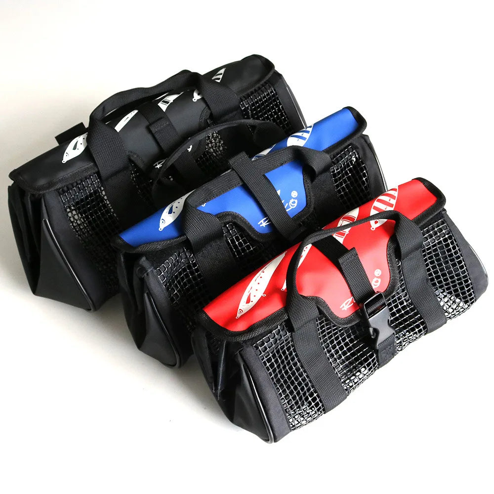 SNEDA New Fishing Bag 3 Colors Sizes Mesh Washable Large Capacity Fishing Bag