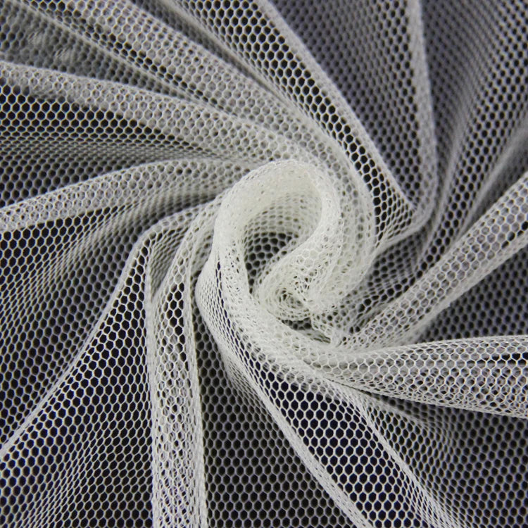 100% Polyester Mesh Fabric Hard Gauze Net Corset Knitted Type Warp Organic for Wedding Curtains Girls' Clothing Wholesale