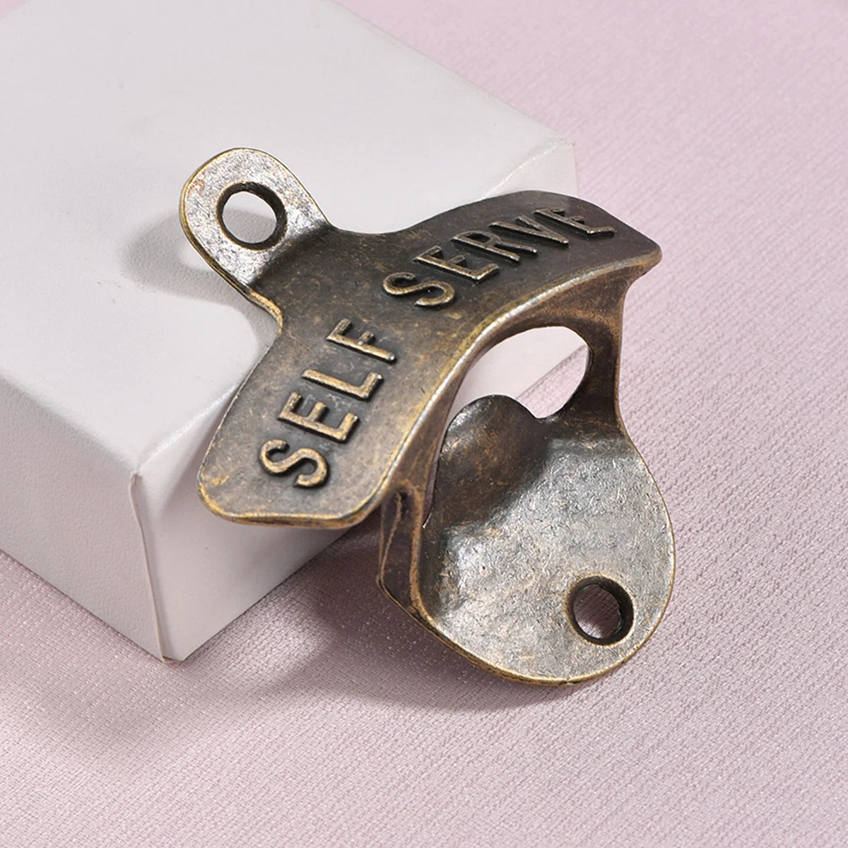 Antique Bronze Zinc Alloy Fish Shape Wall-Mounted Bottle Opener-Multifunction Corkscrew Wine Opener Self-Serve Fixed for Home