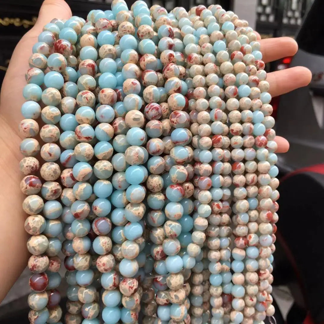Wholesale Healing Natural Stone Loose Beads Shoushan Bracelets 4/6/8/10/12mm Gemstone DIY Bead for Jewelry Making Women and Men