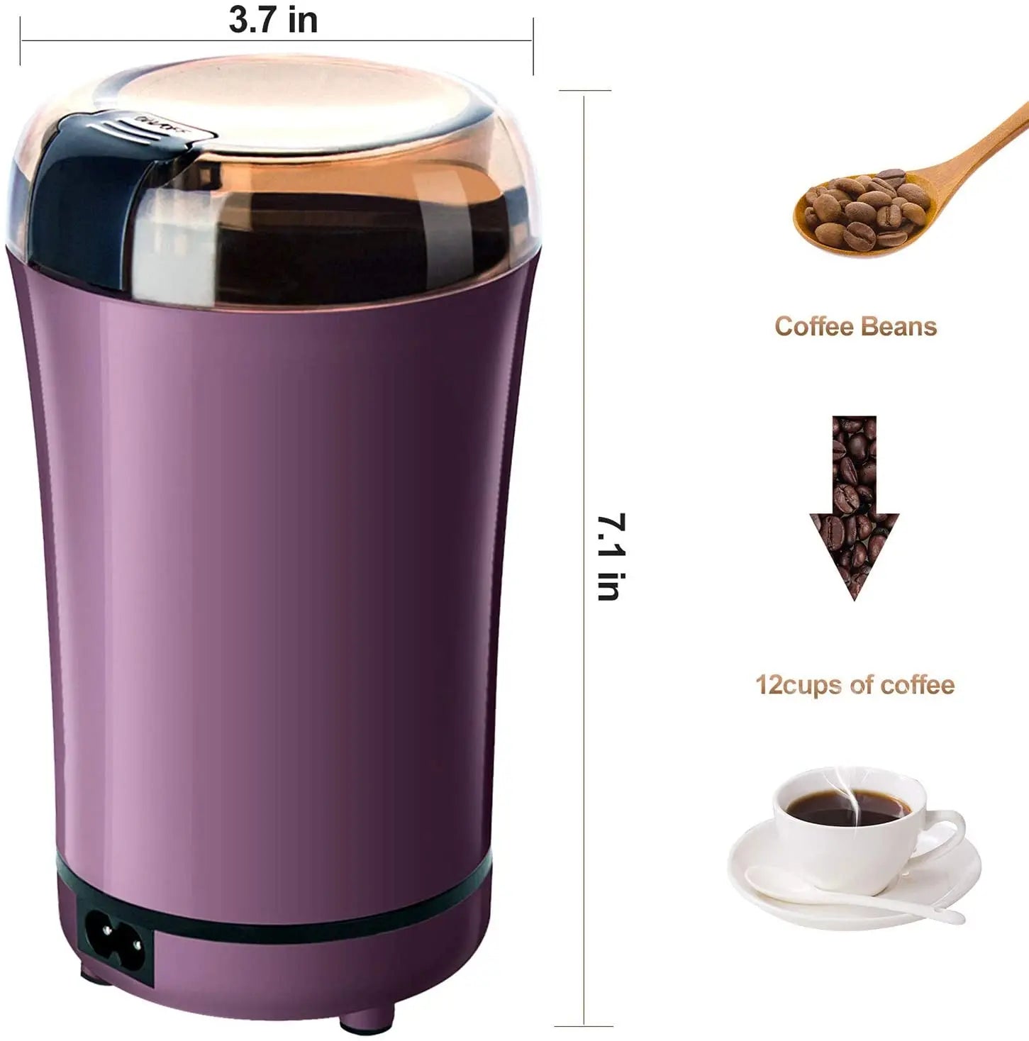 Automatic Coffee Bean Grinder Blade Electric Coffee Grinder with Blender