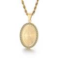 Kalen Unisex Gold-Plated Stainless Steel Christian Pendant With Devotional Motto