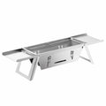 JWQ-038 Outdoor Folding Stainless Steel Bbq Grill Quick Open Camping Stove Portable Picnic Carbon Grill