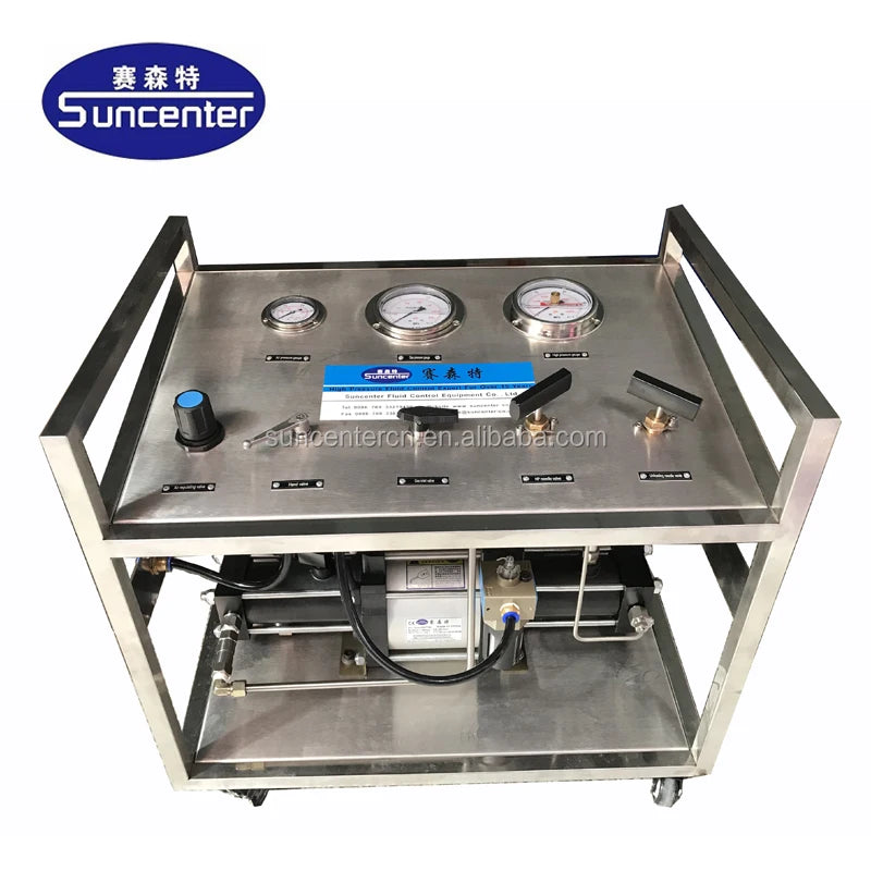 Suncenter High Pressure Pneumatic Air Driven Natural/oxygen Gas Booster Pump System