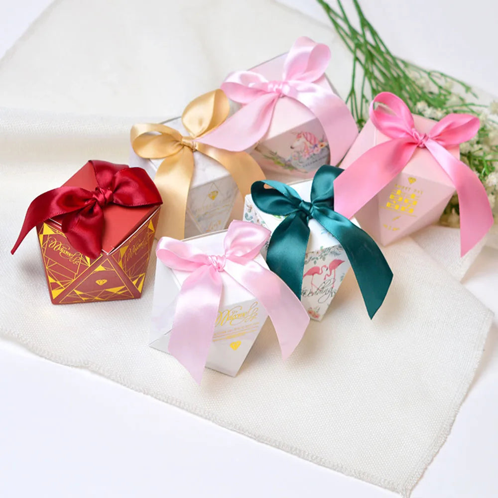 Low MOQ Wedding Unicorn Christmas Candy Box Paperboard Recyclable Cardboard New Style Eco-friendly Paper Box Package for Candy
