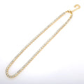 Luxury Stainless Steel 18K Gold Plated Cubic Zirconia 4mm Tennis Chain Choker Necklace for Women Bridal Wedding Jewelry