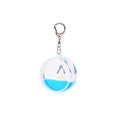 Custom Logo Acrylic Souvenirs Keyring Shaking Glitter Shell Shaped Star Keychain Cute 3D Floater Liquid Keychain