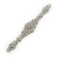 Wholesale Popular Hand-made Beaded Sparkling Rhinestone Crystal Applique for Wedding Belt WRA-418