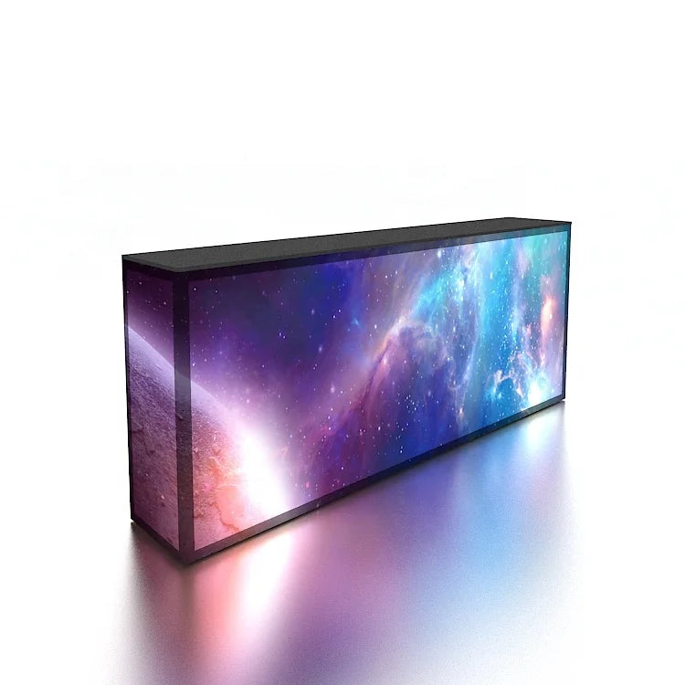 Frameless LED Backlit Counter Display | Custom Aluminum Trade Show Booth with Knitted Fabric Graphics MegaBDM